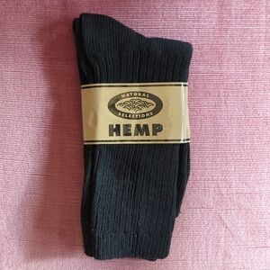 Black Hemp blend Socks